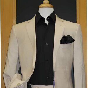 Mens Big and Tall Linen Suits - Flax Summer Fabric Suit